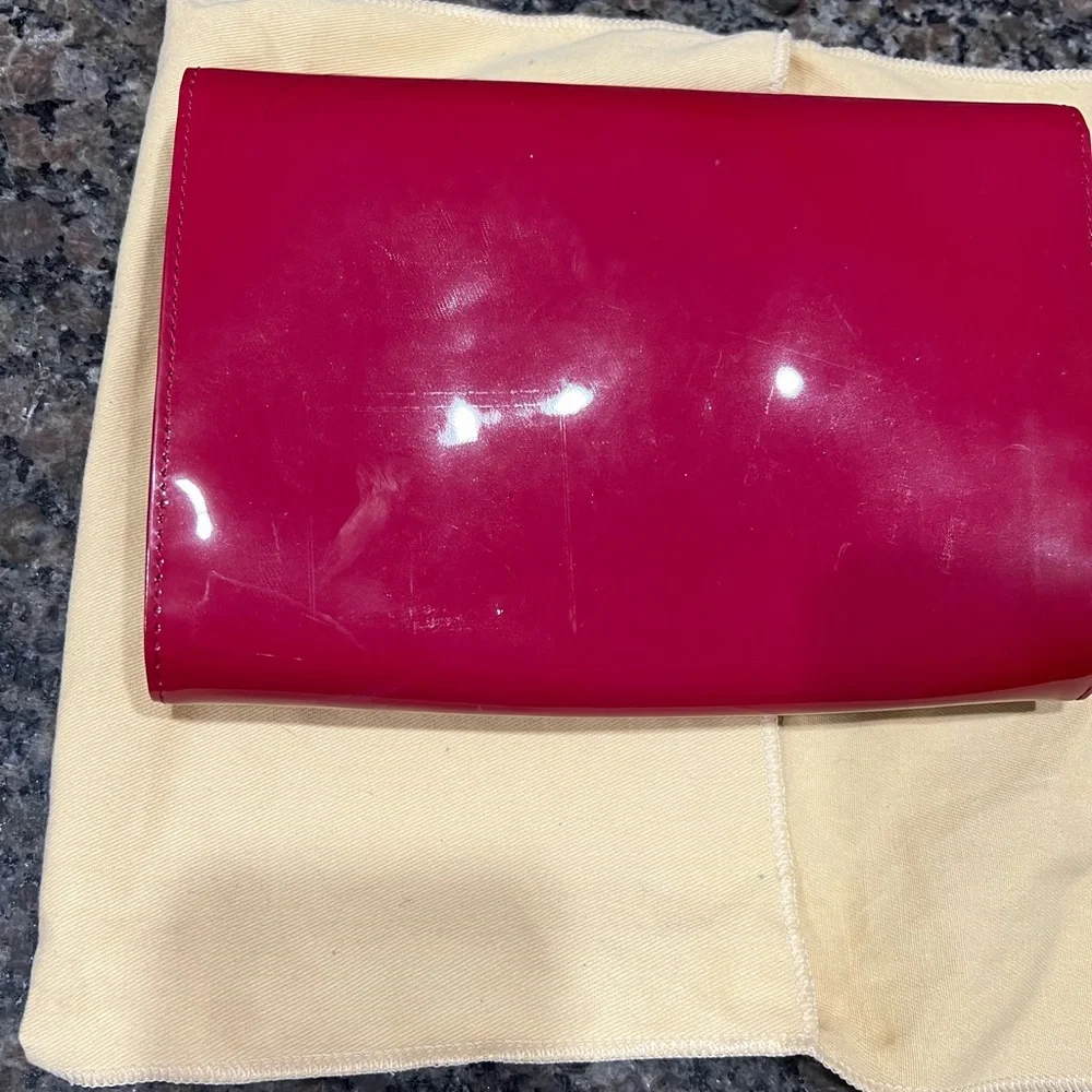 FINAL CHANCE SALE❤️❤️❤️Louis Vuitton Clutch PO Louise Magenta - Picture 2 of 7